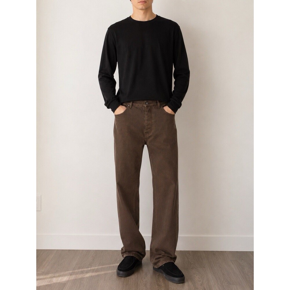 The Row Siouxie Jean Brown Grey Made in Italy Men's Luxury Denim 36 Quite Luxury